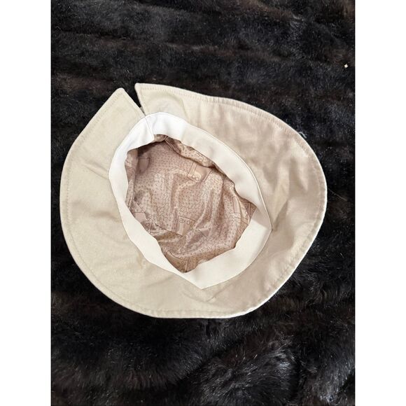 Balke cream Tan bow packable hat one size - Picture 3 of 4